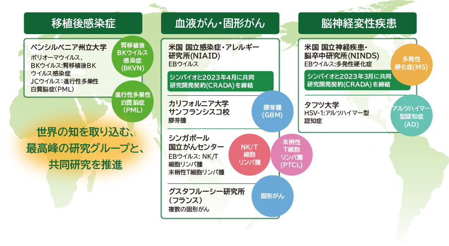 グローバルに広がる研究体制